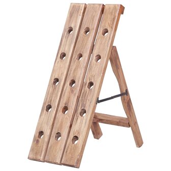Wijnrek voor 15 flessen 26x50x70 cm massief mahoniehout 1