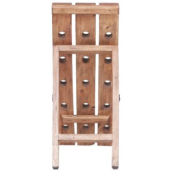 Wijnrek voor 15 flessen 26x50x70 cm massief mahoniehout 4