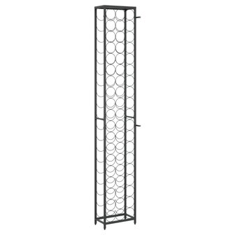 Wijnrek voor 57 flessen 34x18x200 cm smeedijzer zwart 5