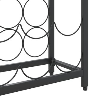 Wijnrek voor 57 flessen 34x18x200 cm smeedijzer zwart 6