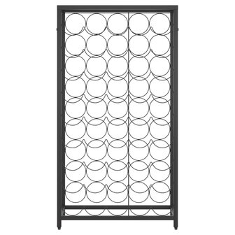 Wijnrek voor 45 flessen 54x18x100 cm smeedijzer zwart 3