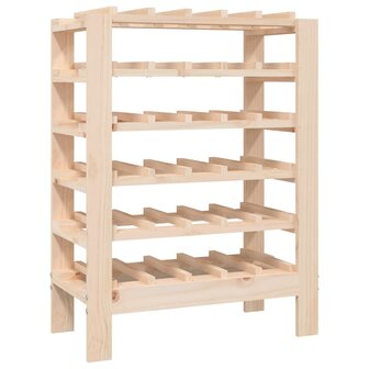 Wijnrek 61,5x30x82 cm massief grenenhout 2
