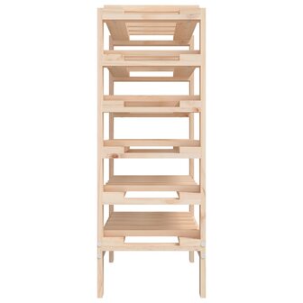 Wijnrek 61,5x30x82 cm massief grenenhout 6