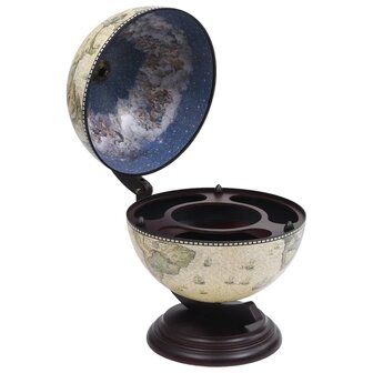 Globebar tafelmodel eucalyptushout groen 1