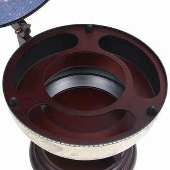 Globebar tafelmodel eucalyptushout groen 6