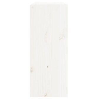 Wijnkast 62x25x62 cm massief grenenhout wit 6