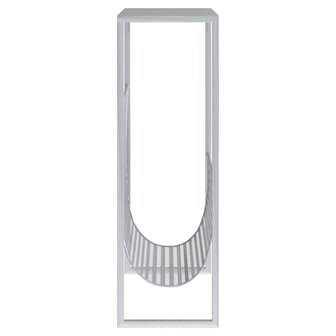 Tijdschriftenrek 35x15x45 cm staal zilverkleurig 4