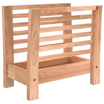 Tijdschriftenrek 40x26,5x38,5 cm massief walnotenhout 2