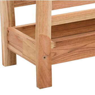 Tijdschriftenrek 40x26,5x38,5 cm massief walnotenhout 5