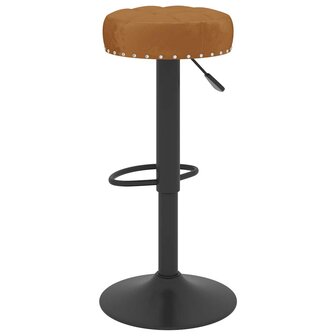 Barkrukken 2 st fluweel bruin 6