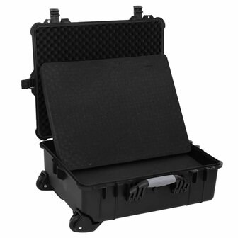 Flightcase op wieltjes 63x50x23 cm PP zwart 5
