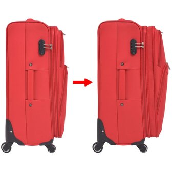 Trolleyset rood 3-delig 7