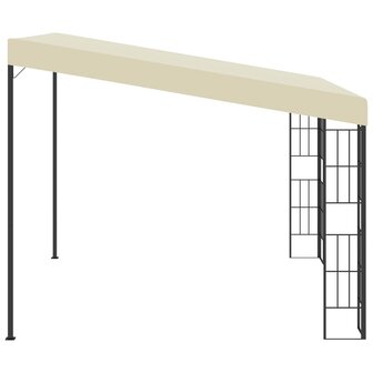 Wandprieel 3x3 m stof cr&egrave;mekleurig 3