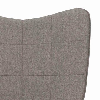 Schommelstoel stof taupe 6