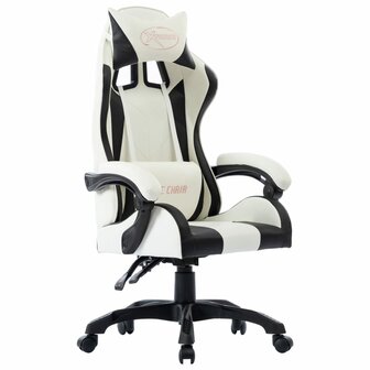 Racestoel kunstleer zwart 1
