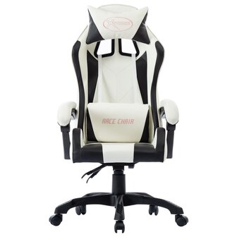 Racestoel kunstleer zwart 2