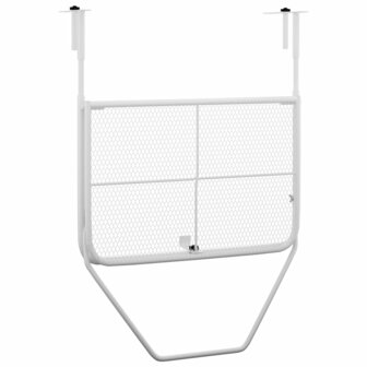 Balkontafel 60x40 cm staal wit 5
