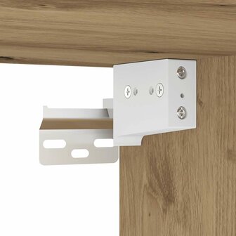 Hangkast 20x29,5x60 cm bewerkt hout artisanaal eikenkleur 8