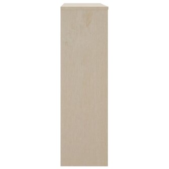 Opzetkast HAMAR 90x30x100 cm massief grenenhout honingbruin 4