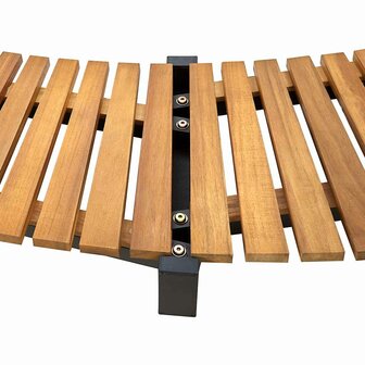 Spa-ombouw 273x53 cm massief acaciahout 7