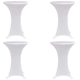 Statafelhoes 4 st stretch &Oslash;60 cm wit 1