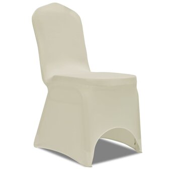 Stoelhoezen stretch cr&egrave;me 100 st 1