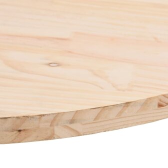 Tafelblad ovaal 70x35x2,5 cm massief grenenhout 5
