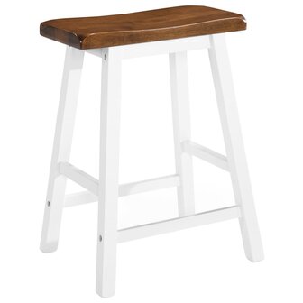 3-delige Bartafel en -krukkenset massief hout 6