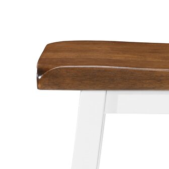 3-delige Bartafel en -krukkenset massief hout 8