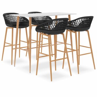 5-delige Barset wit en zwart 1