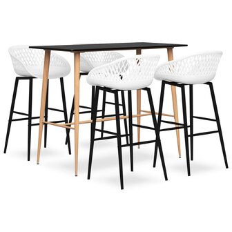 5-delige Barset zwart en wit 1