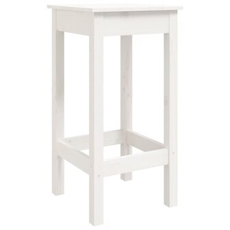 3-delige Barset massief grenenhout wit 8