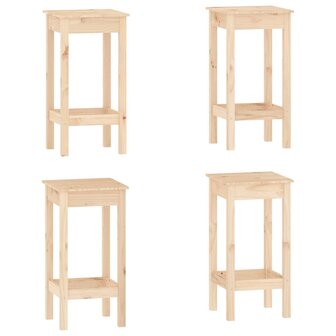 5-delige Barset massief grenenhout 5