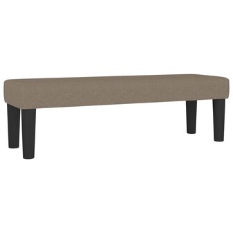 Bankje 100x30x30 cm stof taupe 2