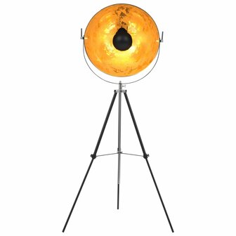 Lamp staand E27 51 cm zwart en goud 2