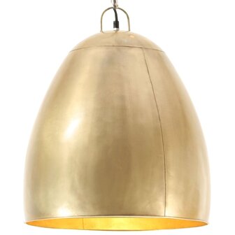 Hanglamp industrieel rond 25 W E27 42 cm messingkleurig 1