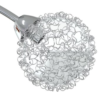 Plafondlamp met gaasdraad kappen voor 4 x G9 LED 5