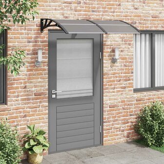 Deurluifel 150x100 cm polycarbonaat zwart 1