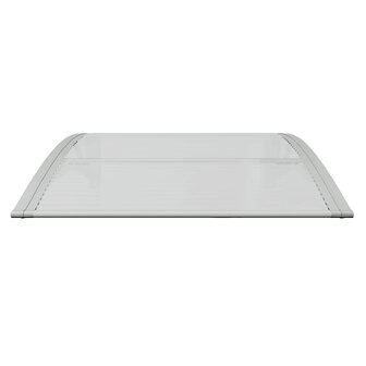 Deurluifel 80x75 cm polycarbonaat grijs en transparant 4