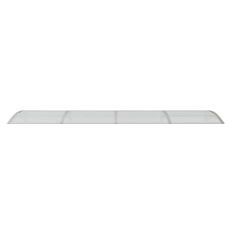Deurluifel 350x75 cm polycarbonaat grijs en transparant 4