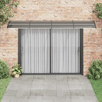 Deurluifel 400x75 cm polycarbonaat zwart 3