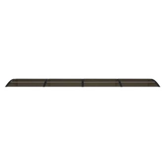 Deurluifel 400x75 cm polycarbonaat zwart 4