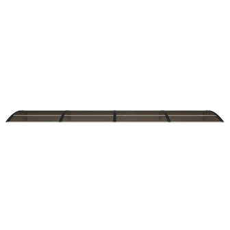 Deurluifel 400x100 cm polycarbonaat zwart 4