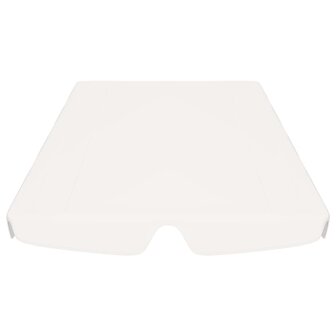 Vervangingsluifel voor schommelbank 188/168x145/110 cm wit 4