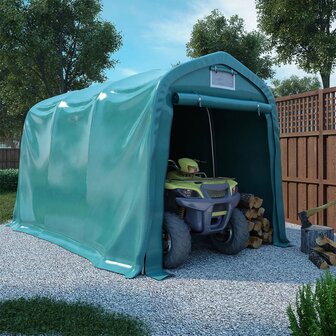 Garagetent 2,4x3,6 m PVC groen 1