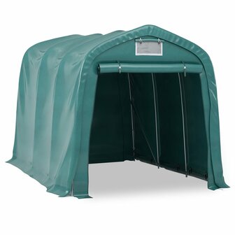 Garagetent 2,4x3,6 m PVC groen 2