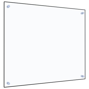Spatscherm keuken 70x60 cm gehard glas transparant 1