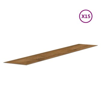 Wandpanelen houtlook 2,06 m&sup2; PVC bruin 5