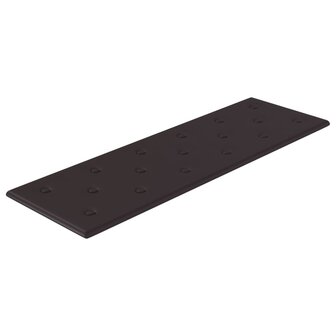 Wandpanelen 12 st 3,24 m&sup2; 90x30 cm kunstleer zwart 3