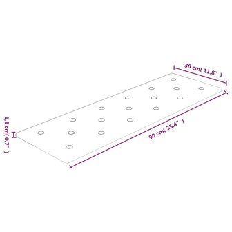 Wandpanelen 12 st 3,24 m&sup2; 90x30 cm kunstleer zwart 8
